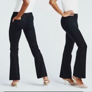 NWT Betabrand pants in dark gray.  Wide elastic waist.  Size Medium Petite.